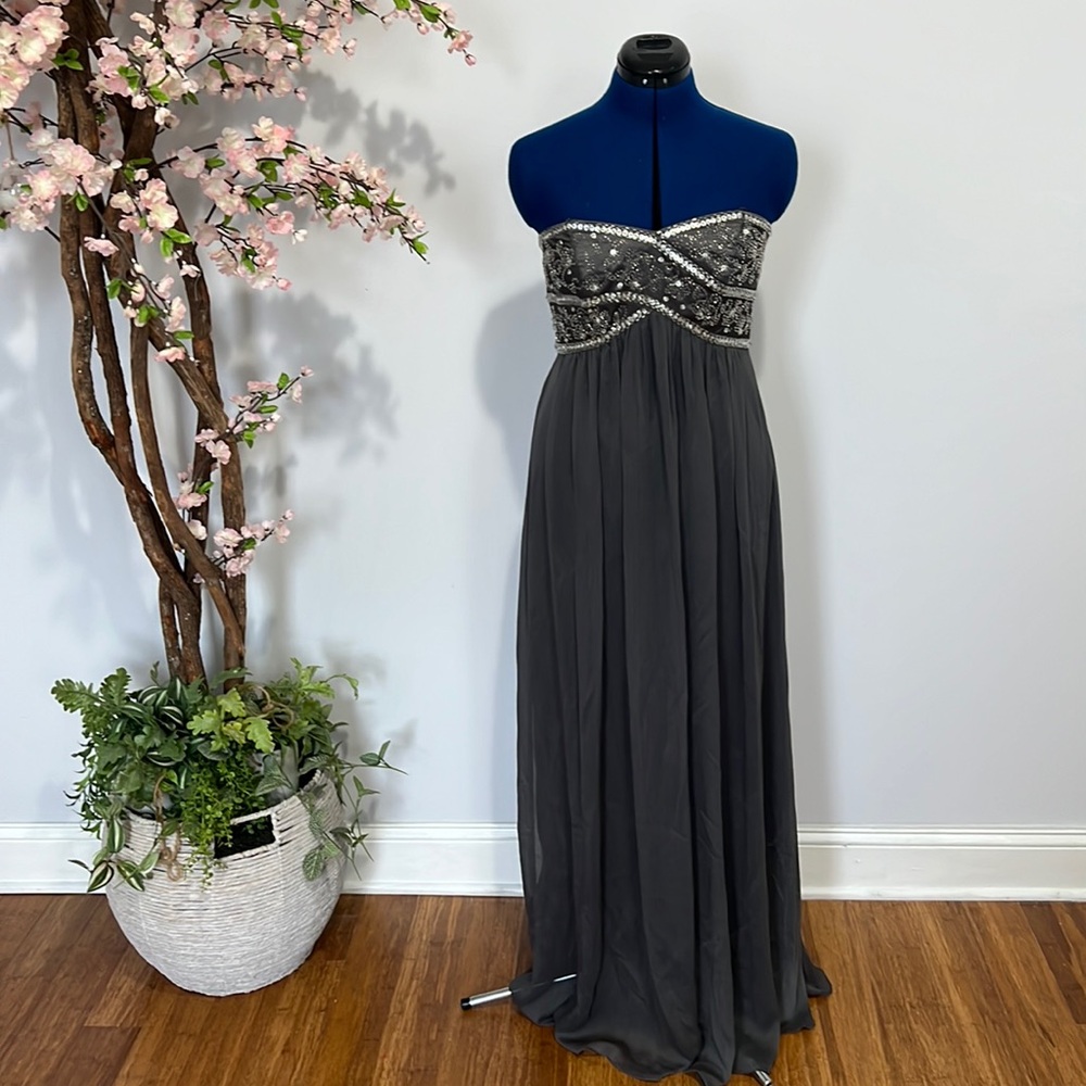 Db studio gray evening gown